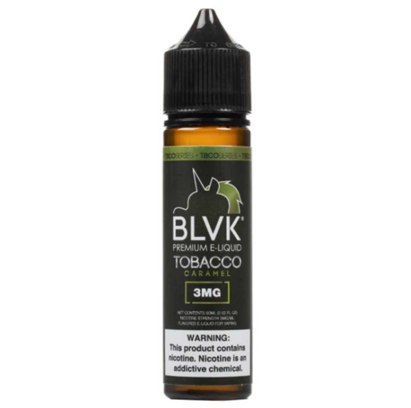 BLVK-Tobacco-Caramel-Free base-3Mg-60ml